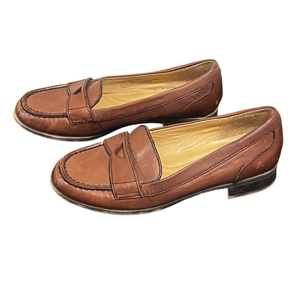 Naturalizer N5 Comfort Leather Loafers Dress Shoes Women's Size 6.5M Brown - Picture 2 of 7